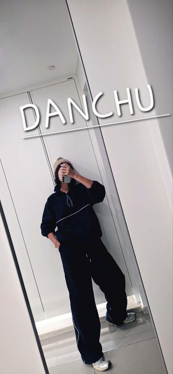 DANCHU韓國直郵㊣女士新款職業休閑推薦25秋冬真品休閑褲抓絨DANCHU休閑褲