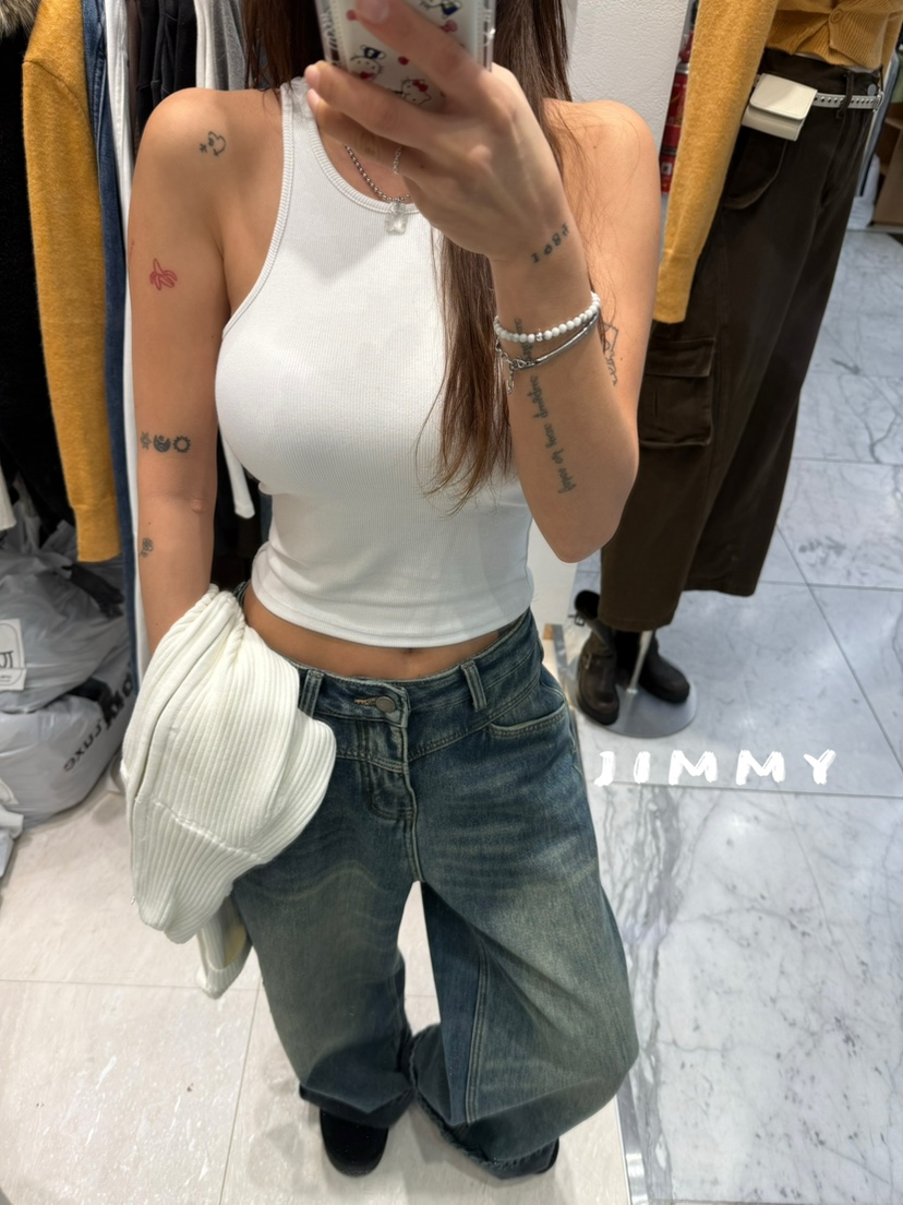 JIMMY東大門㊣直郵女裝新款時尚熱賣職業25秋冬人氣吊帶背心JIMMY/REMAKE吊帶/背心