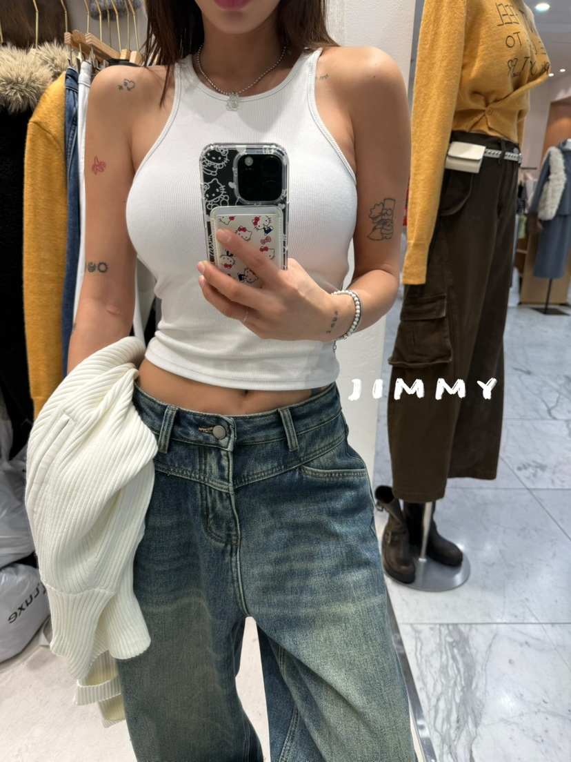 JIMMY東大門㊣直郵女裝新款時尚熱賣職業25秋冬人氣吊帶背心JIMMY/REMAKE吊帶/背心