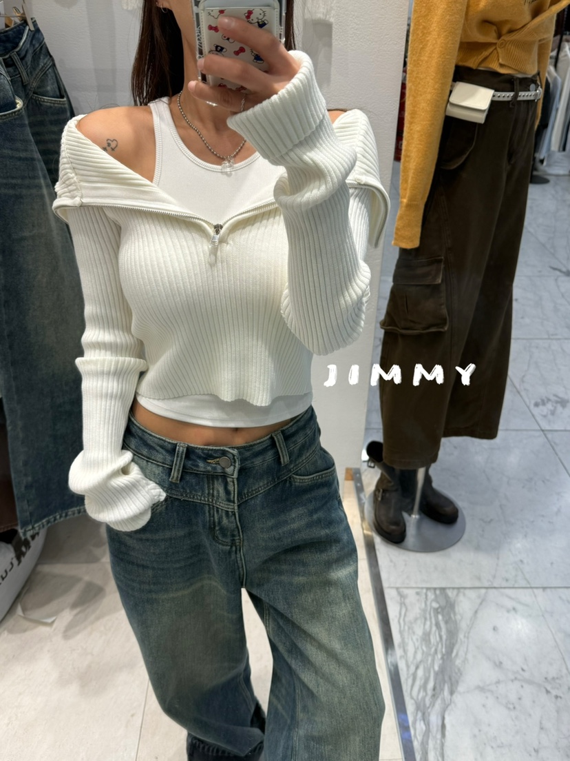 JIMMY東大門㊣直郵女裝新款時尚熱賣職業25秋冬人氣吊帶背心JIMMY/REMAKE吊帶/背心