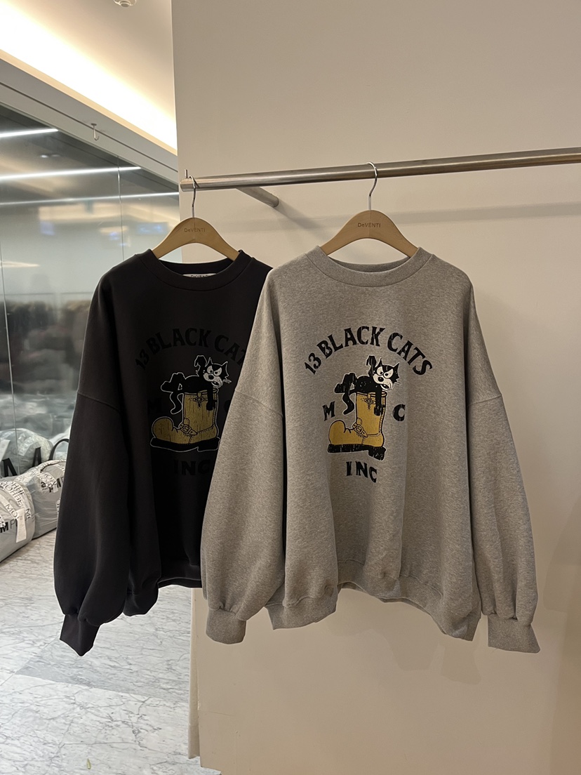 DE VENTI東大門㊣實拍女裝新品熱賣25秋冬真品推薦人氣衛衣DE VENTI衛衣