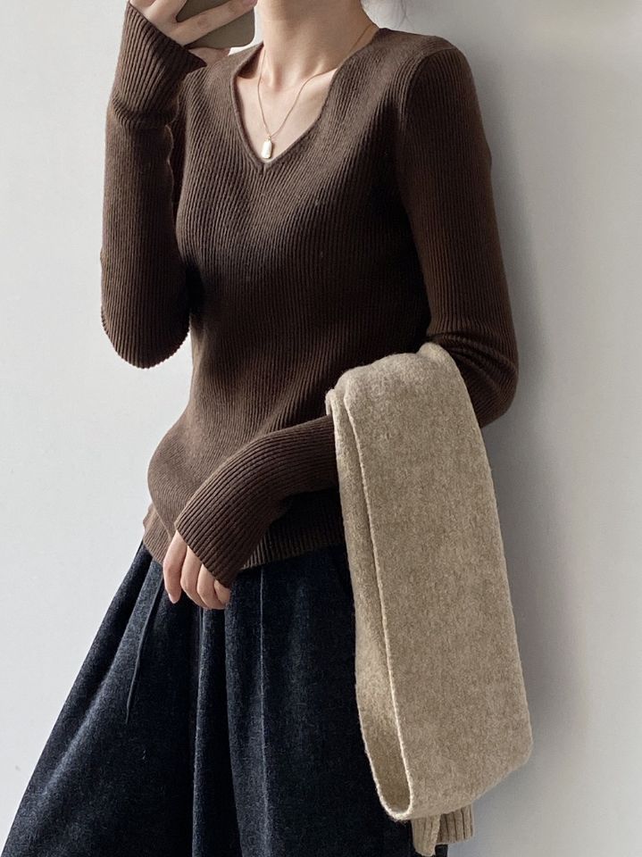 STAY HERE韓國代購㊣女裝新款推薦熱賣真品職業時尚針織衫STAY HERE針織衫