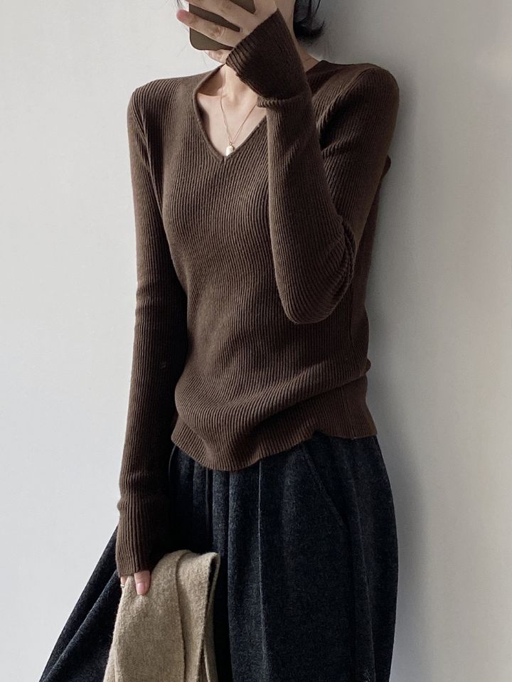 STAY HERE韓國代購㊣女裝新款推薦熱賣真品職業時尚針織衫STAY HERE針織衫