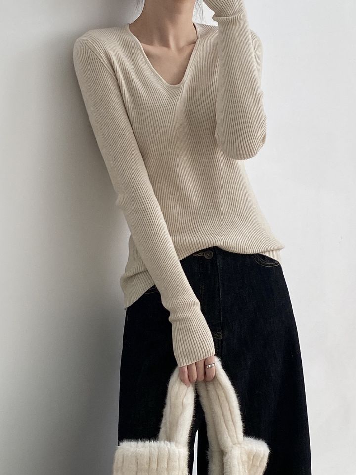 STAY HERE韓國代購㊣女裝新款推薦熱賣真品職業時尚針織衫STAY HERE針織衫