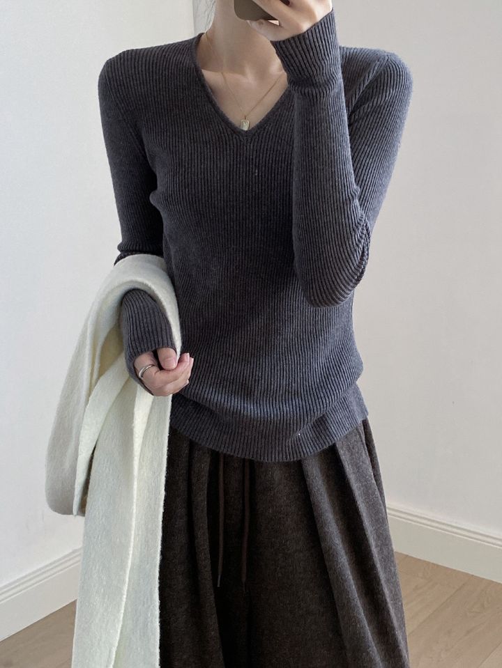 STAY HERE韓國代購㊣女裝新款推薦熱賣真品職業時尚針織衫STAY HERE針織衫