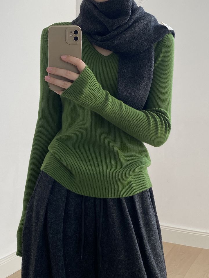 STAY HERE韓國代購㊣女裝新款推薦熱賣真品職業時尚針織衫STAY HERE針織衫