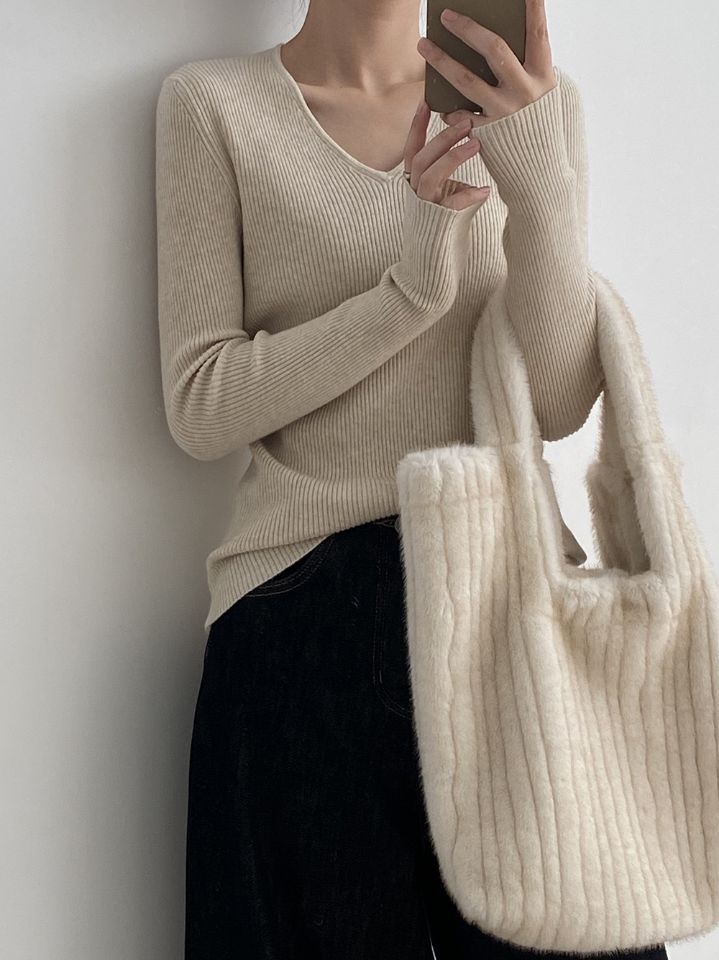 STAY HERE韓國代購㊣女裝新款推薦熱賣真品職業時尚針織衫STAY HERE針織衫圖色4