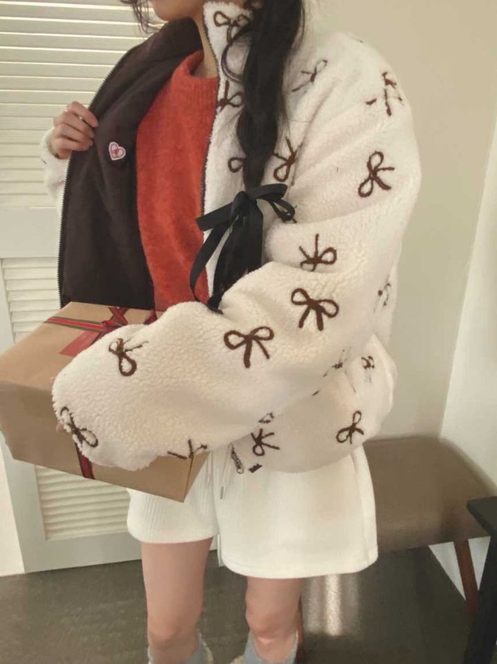 STAY HERE韓國直郵㊣女士新品推薦休閑真品夾克兩面穿雙面STAY HERE夾克