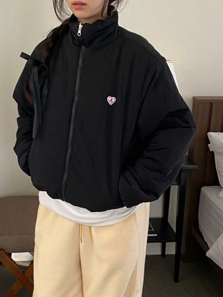 STAY HERE韓國直郵㊣女士新品推薦休閑真品夾克兩面穿雙面STAY HERE夾克圖色2