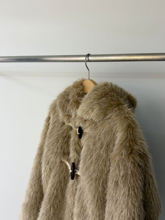 CALLIT東大門㊣直郵女裝新款休閑時尚人氣短款大衣皮草連帽CALLIT短款大衣