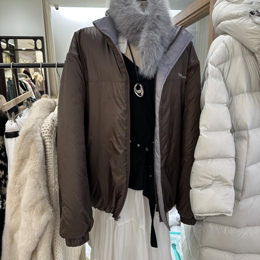 THEMORYPARK東大門㊣直郵女士新款熱賣短款羽絨服里外穿雙面THE MORY PARK短款羽絨服圖色2