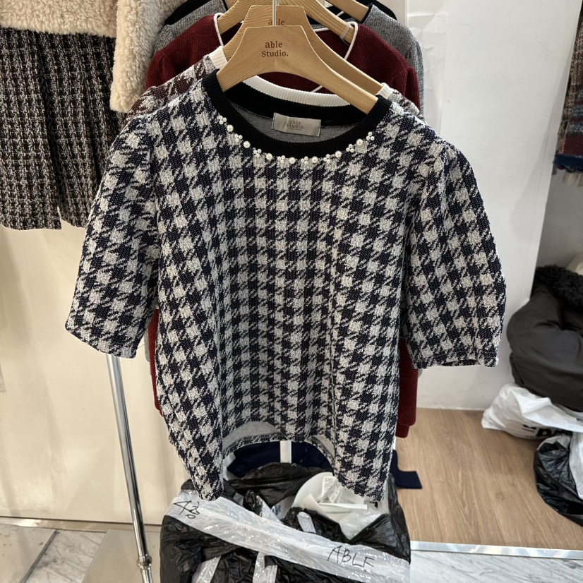 ABLESTUDIO東大門㊣直郵女士新品真品人氣時尚職業熱賣休閑T恤ABLESTUDIOT恤圖色2