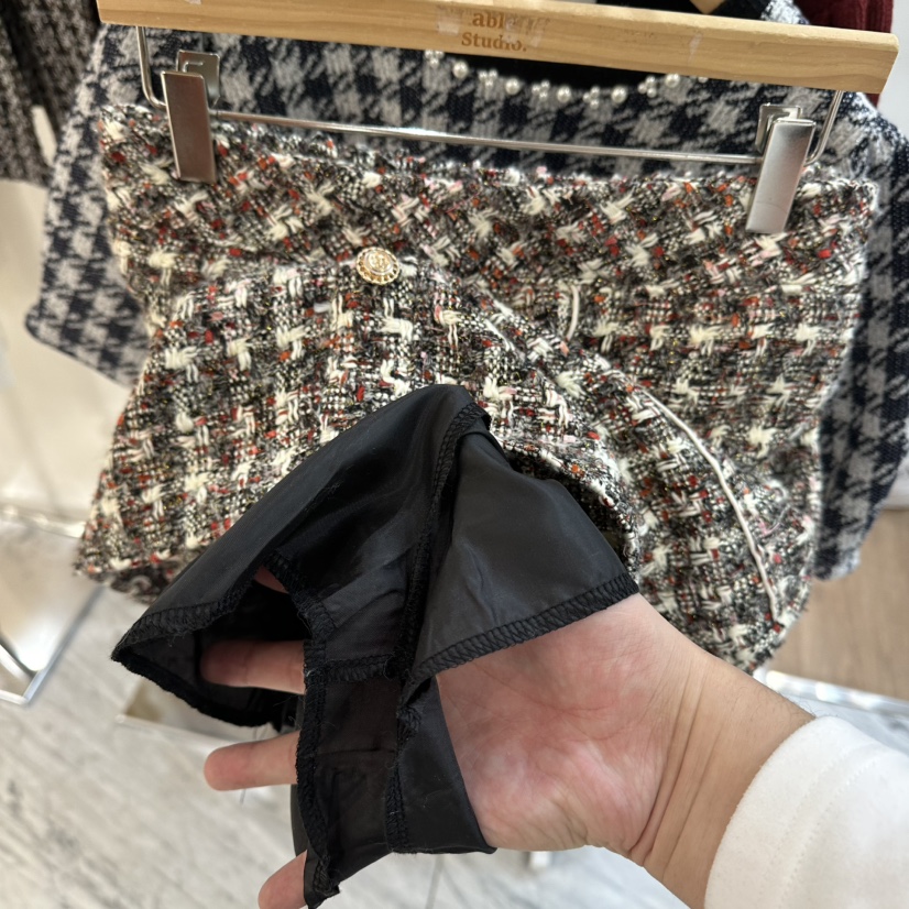 ABLESTUDIO韓國直郵㊣女裝新品人氣25秋冬職業真品時尚短裙ABLESTUDIO短裙