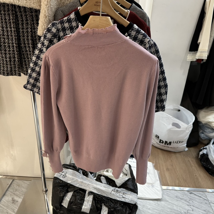 ABLESTUDIO東大門㊣實拍女士新款熱賣人氣休閑真品職業針織衫ABLESTUDIO針織衫