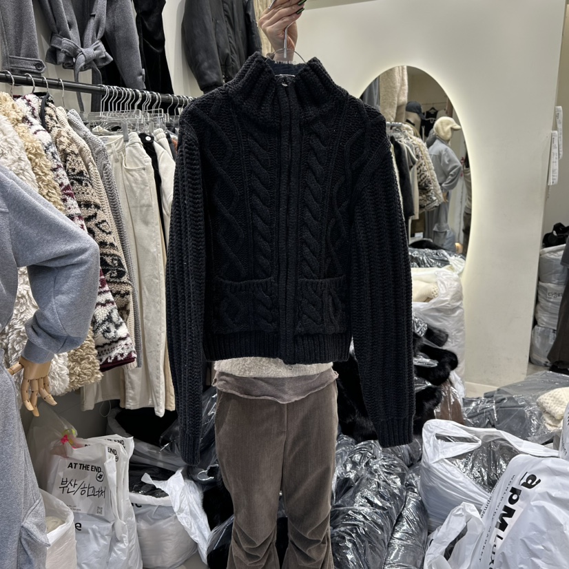 AT THE END韓國直郵㊣女裝新款職業推薦熱賣人氣25秋冬毛衣AT THE END毛衣圖色3