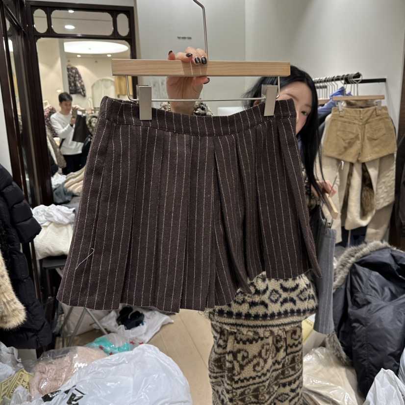 THEMORYPARK東大門㊣直郵女士新款職業休閑25秋冬推薦短褲褶裥THE MORY PARK短褲圖色2