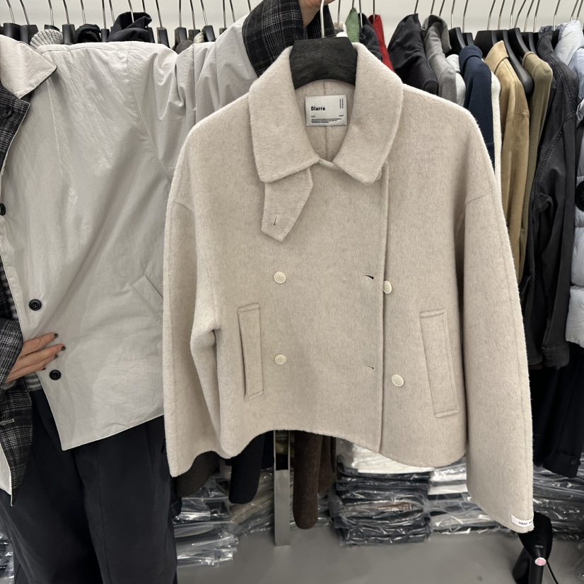 DIARRA東大門㊣直郵女裝新品時尚休閑25秋冬熱賣短款大衣短款DIARRA短款大衣圖色1