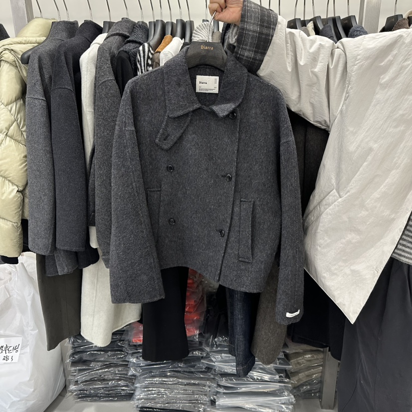 DIARRA東大門㊣直郵女裝新品時尚休閑25秋冬熱賣短款大衣短款DIARRA短款大衣圖色2