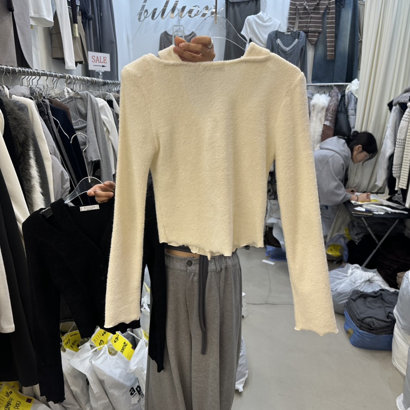 BILLION-L東大門㊣代購女裝新品25秋冬推薦熱賣針織衫假兩件BILLION-L針織衫