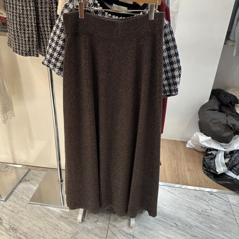 ABLESTUDIO東大門㊣實拍女裝新品推薦熱賣25秋冬時尚休閑長裙ABLESTUDIO長裙