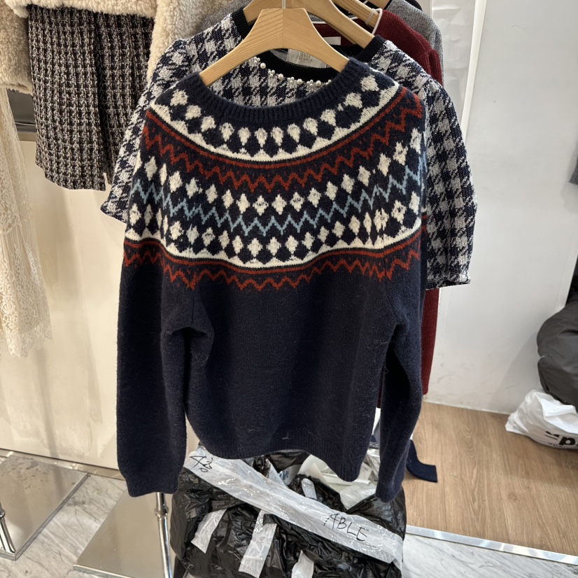 ABLESTUDIO韓國代購㊣女裝新款25秋冬人氣時尚推薦毛衣羊毛ABLESTUDIO毛衣