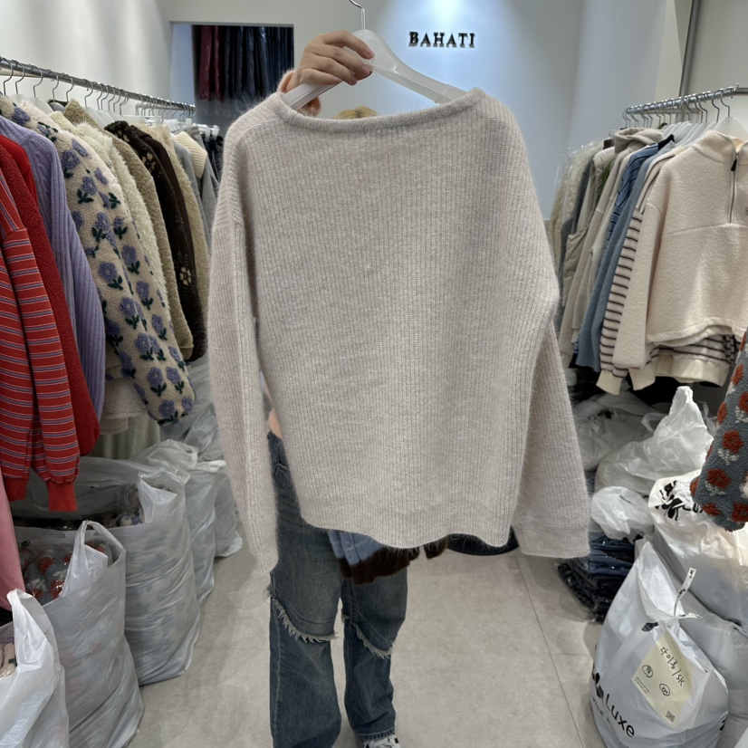 BAHATI東大門㊣直郵女裝新款職業休閑時尚推薦熱賣毛衣安哥拉BAHATI毛衣