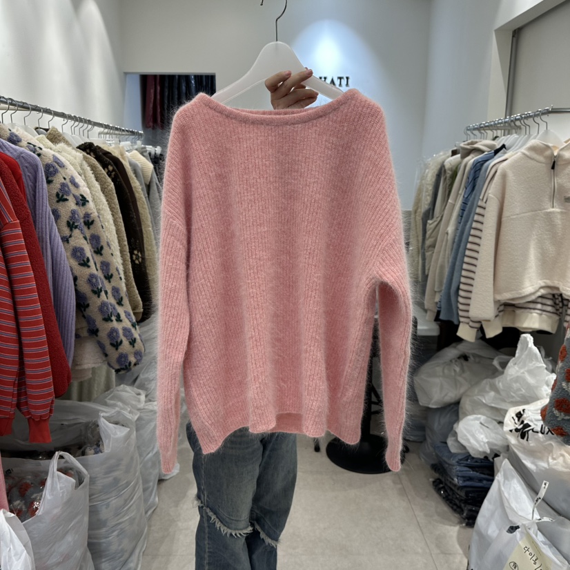 BAHATI東大門㊣直郵女裝新款職業休閑時尚推薦熱賣毛衣安哥拉BAHATI毛衣圖色2