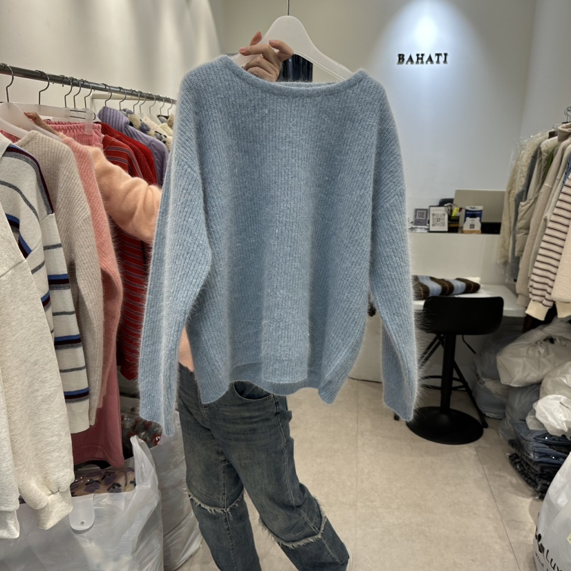 BAHATI東大門㊣直郵女裝新款職業休閑時尚推薦熱賣毛衣安哥拉BAHATI毛衣圖色3