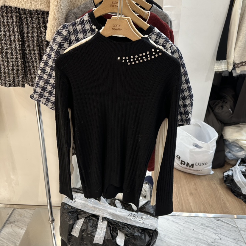 ABLESTUDIO韓國直郵㊣女士新品人氣時尚熱賣推薦職業針織衫ABLESTUDIO針織衫圖色3