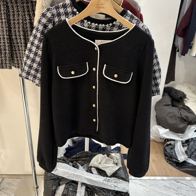 ABLESTUDIO韓國直郵㊣女裝新品時尚25秋冬休閑推薦熱賣針織衫ABLESTUDIO針織衫圖色2