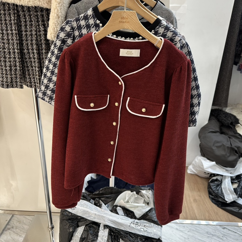 ABLESTUDIO韓國直郵㊣女裝新品時尚25秋冬休閑推薦熱賣針織衫ABLESTUDIO針織衫圖色3