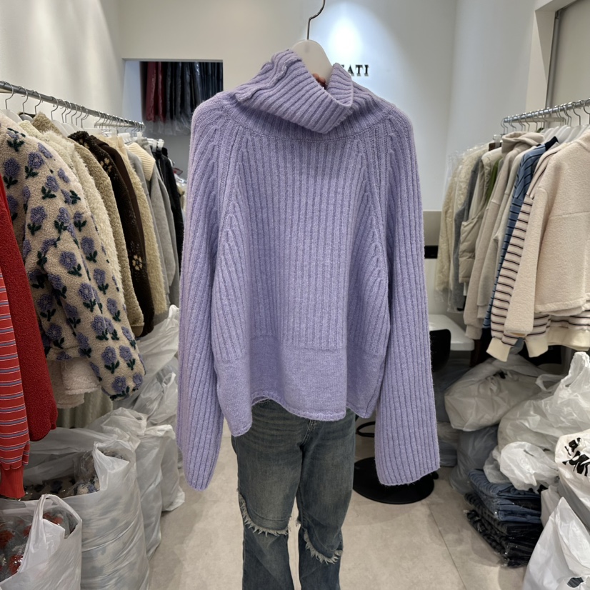 BAHATI韓國直郵㊣女裝新品人氣25秋冬休閑熱賣職業推薦毛衣BAHATI毛衣圖色1