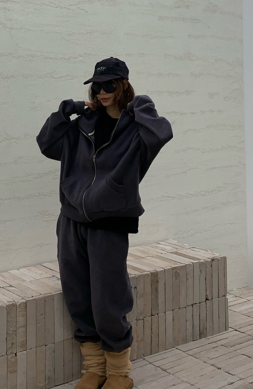 PARIS MATCH韓國直郵㊣女裝新款推薦人氣休閑25秋冬夾克連帽衫PARIS MATCH夾克