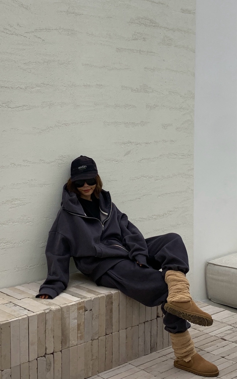 PARIS MATCH韓國直郵㊣女裝新款推薦人氣休閑25秋冬夾克連帽衫PARIS MATCH夾克