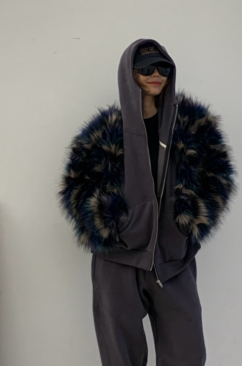 PARIS MATCH韓國直郵㊣女裝新款推薦人氣休閑25秋冬夾克連帽衫PARIS MATCH夾克