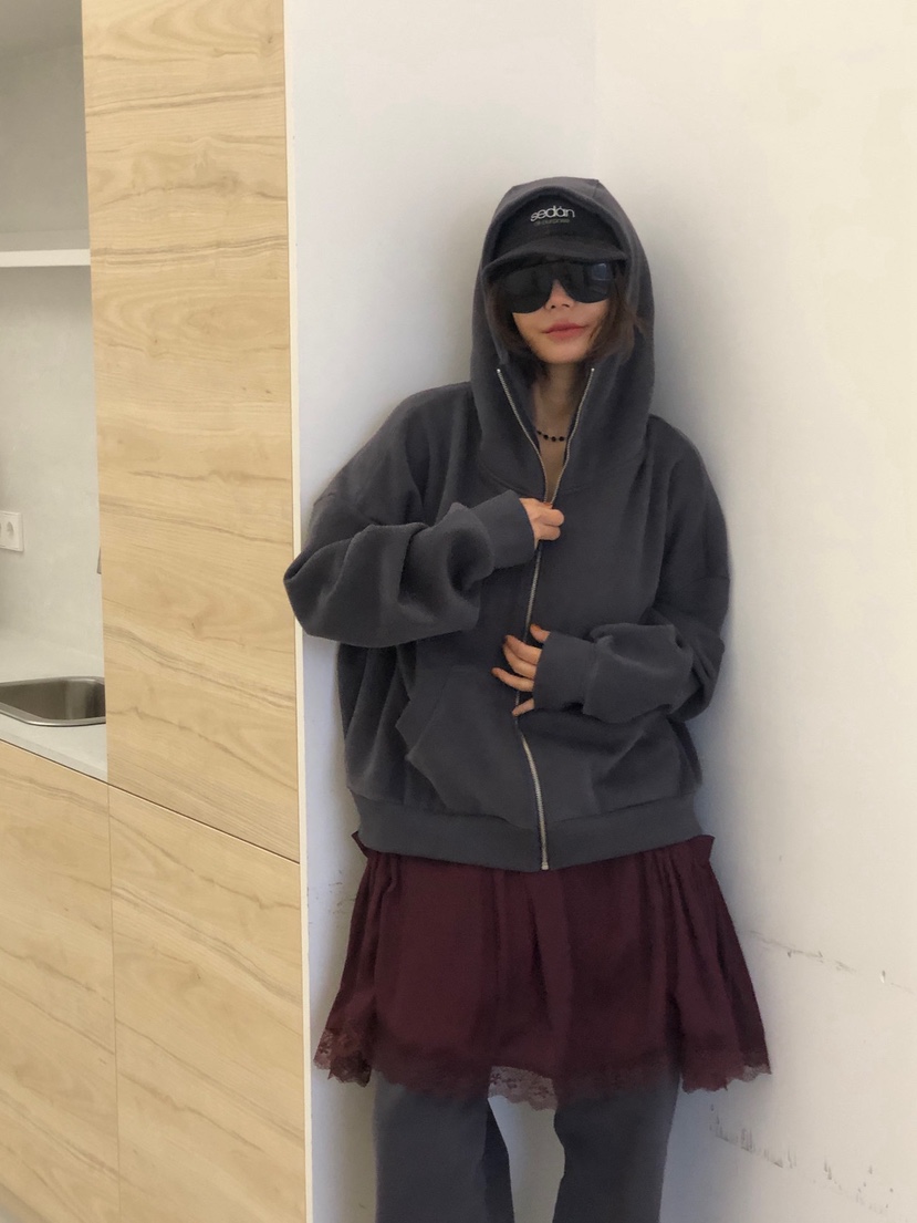 PARIS MATCH韓國直郵㊣女裝新款推薦人氣休閑25秋冬夾克連帽衫PARIS MATCH夾克