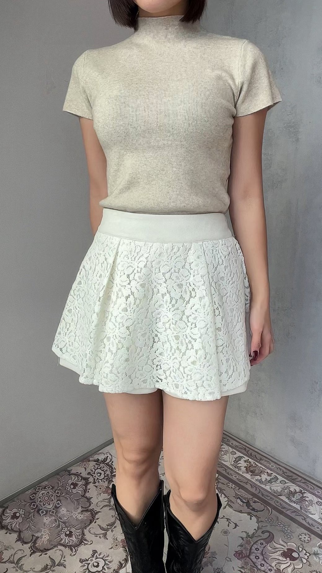 SOOMANCHAE-수만채-T東大門㊣直郵女士新品熱賣職業裙褲蕾絲SOOMANCHAE裙褲