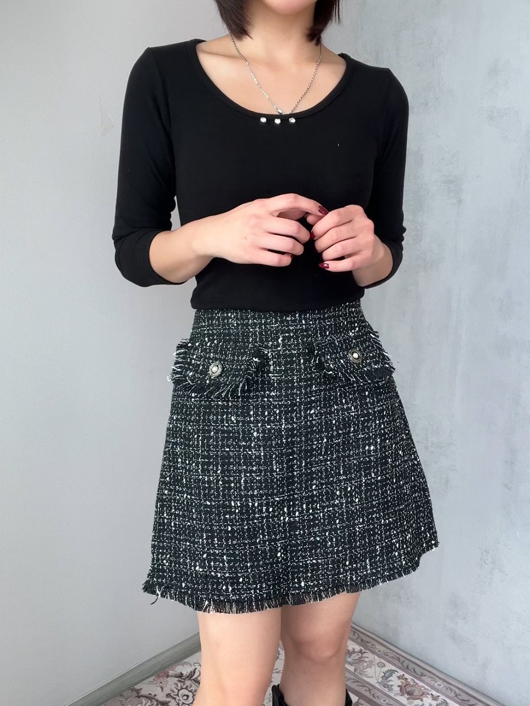 SOOMANCHAE-수만채-T東大門㊣直郵女士新品時尚25秋冬裙褲SOOMANCHAE裙褲