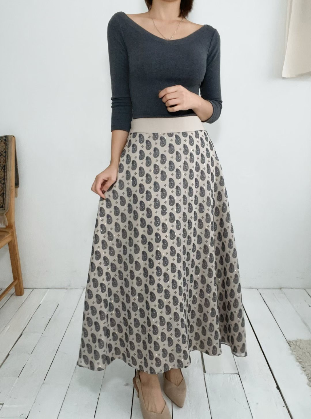 SOOMANCHAE-수만채-T東大門㊣實拍女裝新品時尚25秋冬長裙SOOMANCHAE長裙