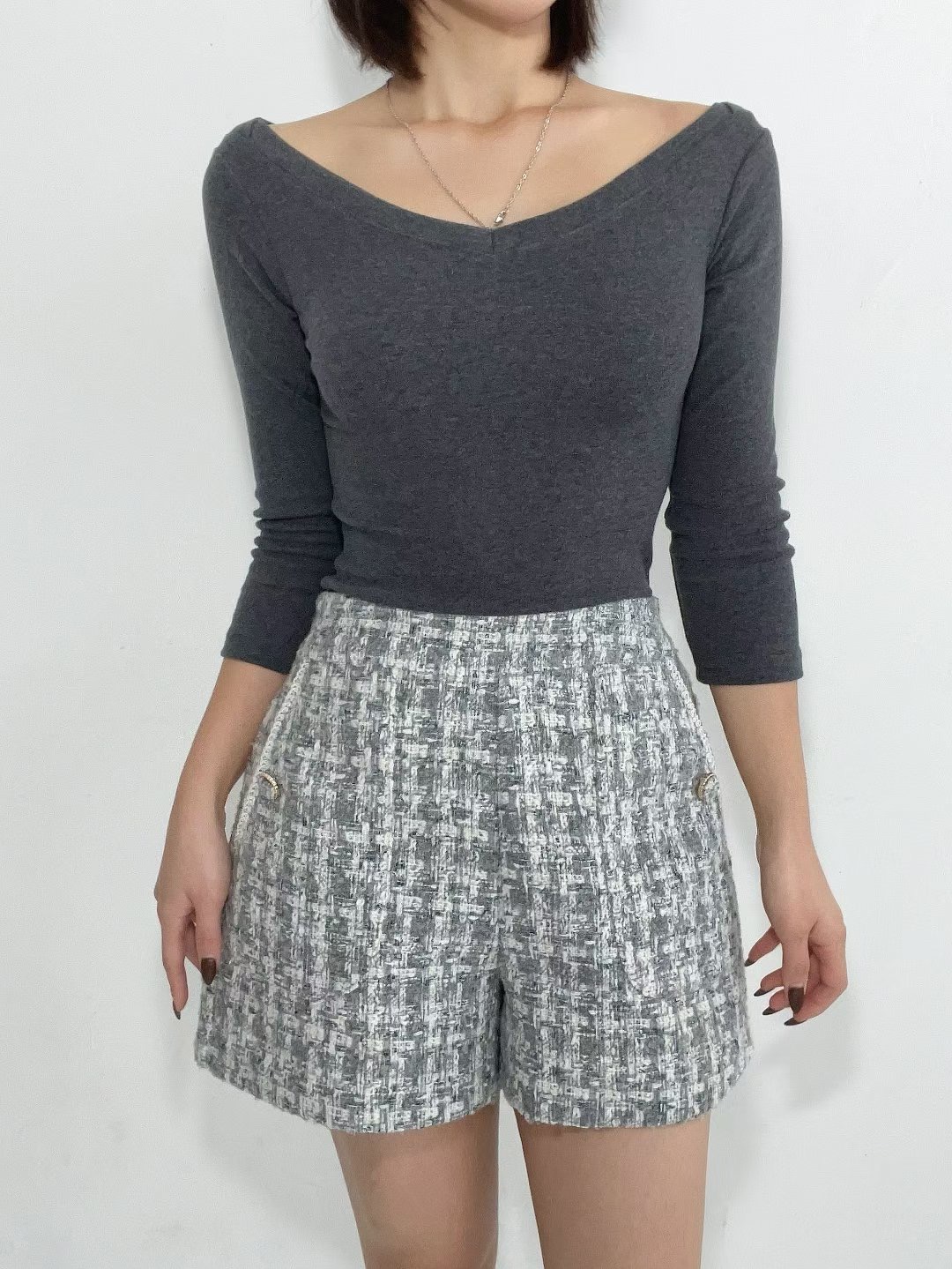 SOOMANCHAE-수만채-T東大門㊣直郵女裝新品時尚熱賣休閑短褲SOOMANCHAE短褲