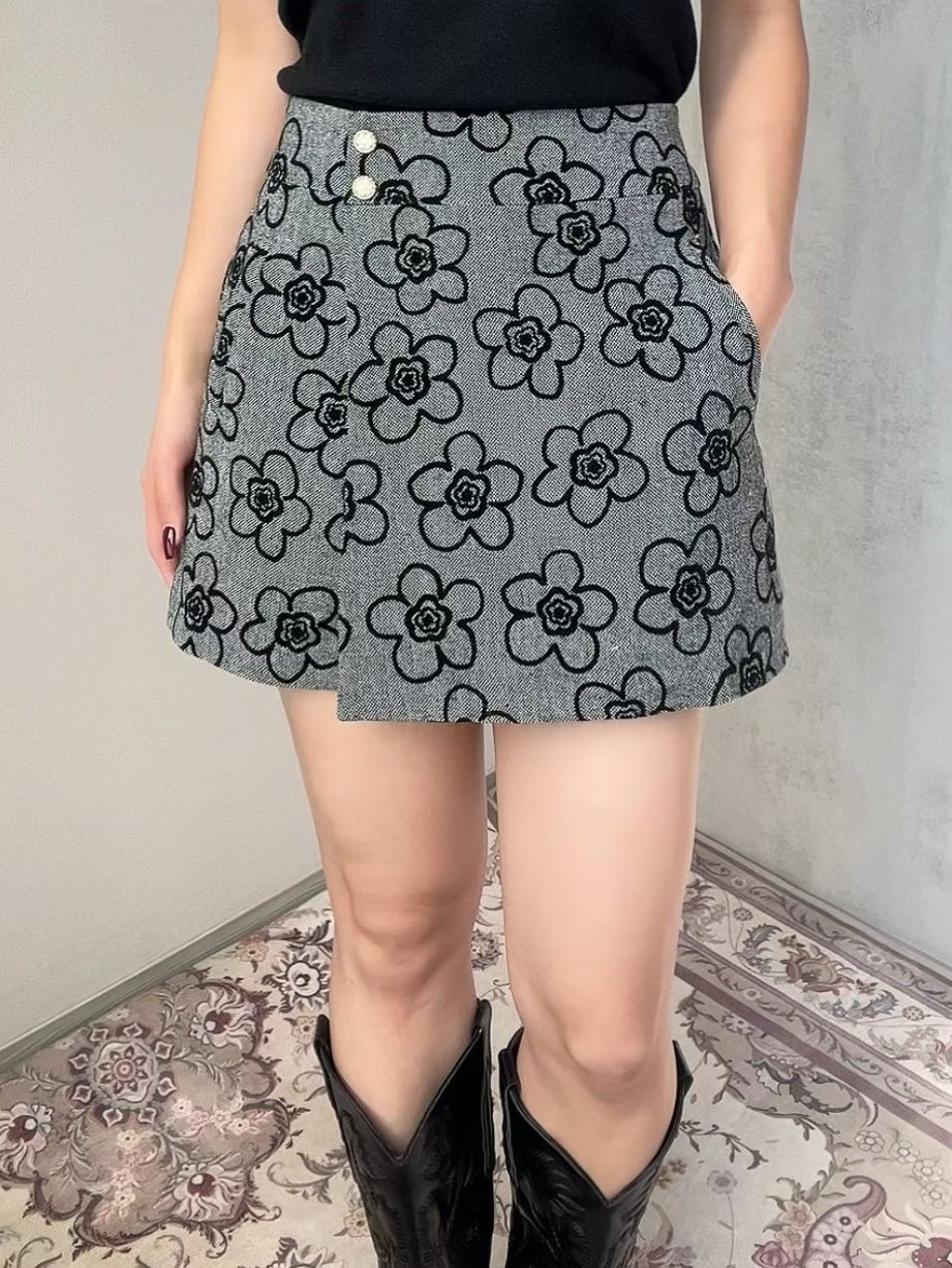 SOOMANCHAE-수만채-T東大門㊣代購女士新品職業休閑25秋冬短裙SOOMANCHAE短裙