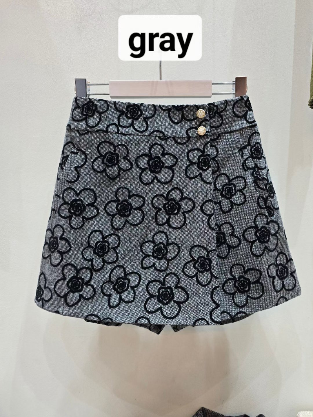 SOOMANCHAE-수만채-T東大門㊣代購女士新品職業休閑25秋冬短裙SOOMANCHAE短裙圖色1