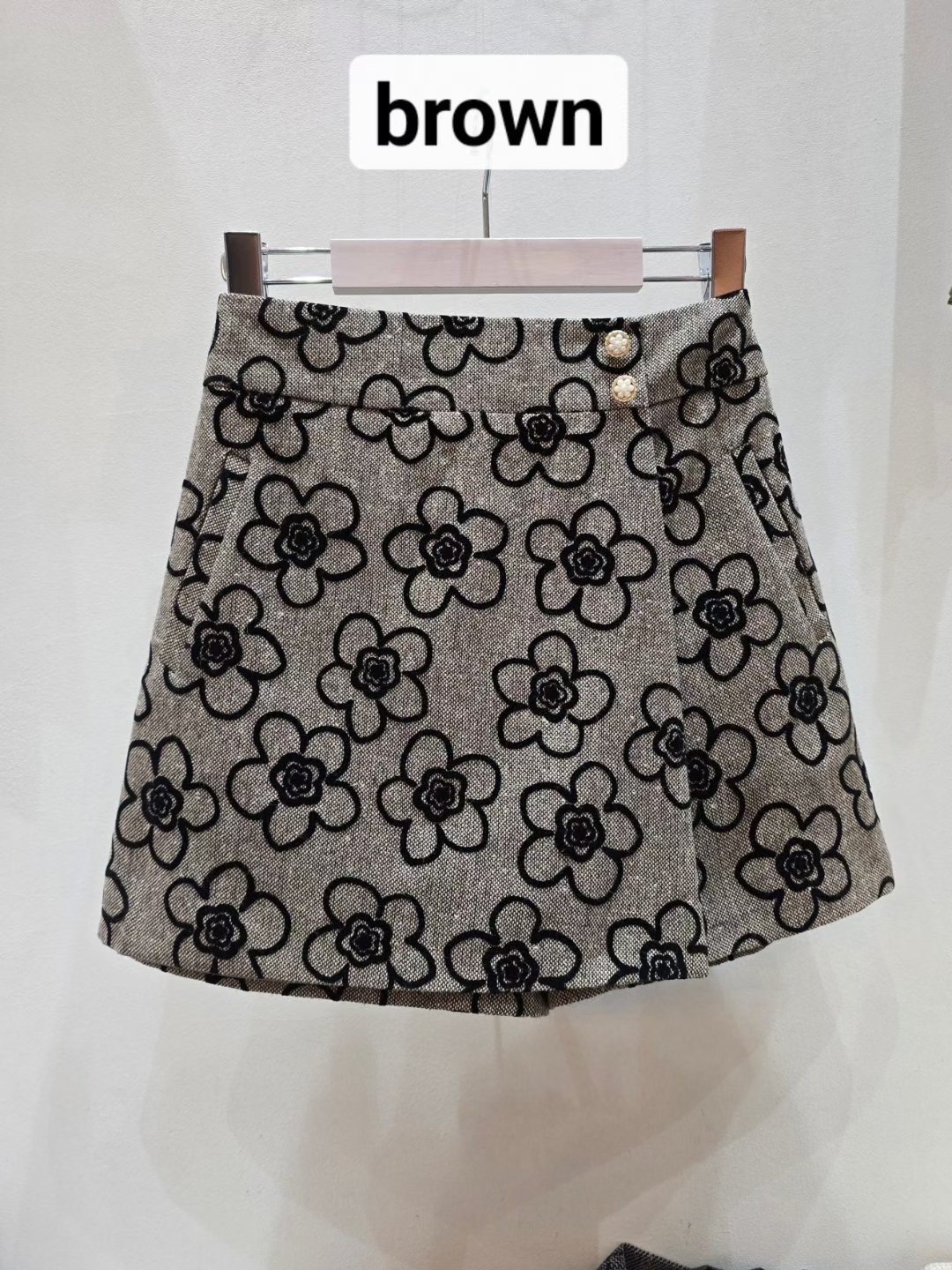 SOOMANCHAE-수만채-T東大門㊣代購女士新品職業休閑25秋冬短裙SOOMANCHAE短裙圖色2