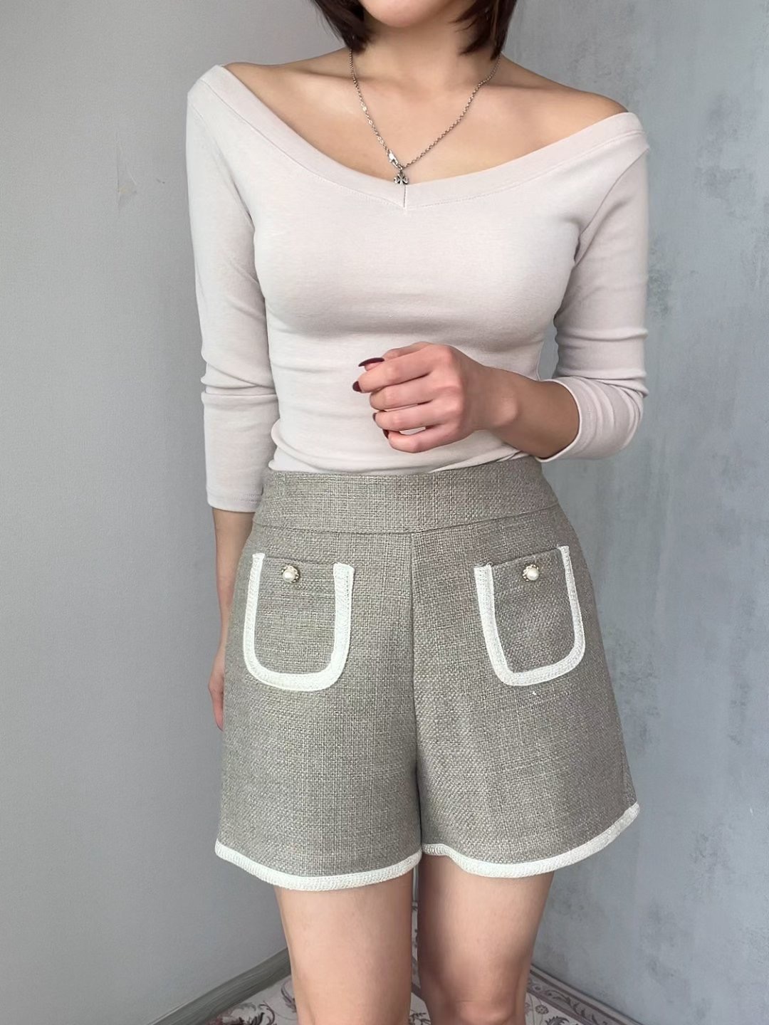 SOOMANCHAE-수만채-T東大門㊣代購女裝新款推薦人氣時尚短褲SOOMANCHAE短褲