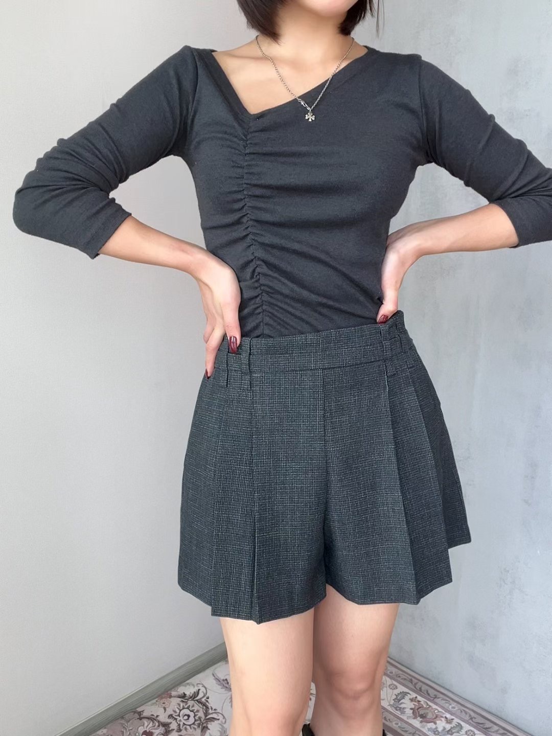 SOOMANCHAE-수만채-T東大門㊣直郵女裝新款25秋冬推薦短褲SOOMANCHAE短褲