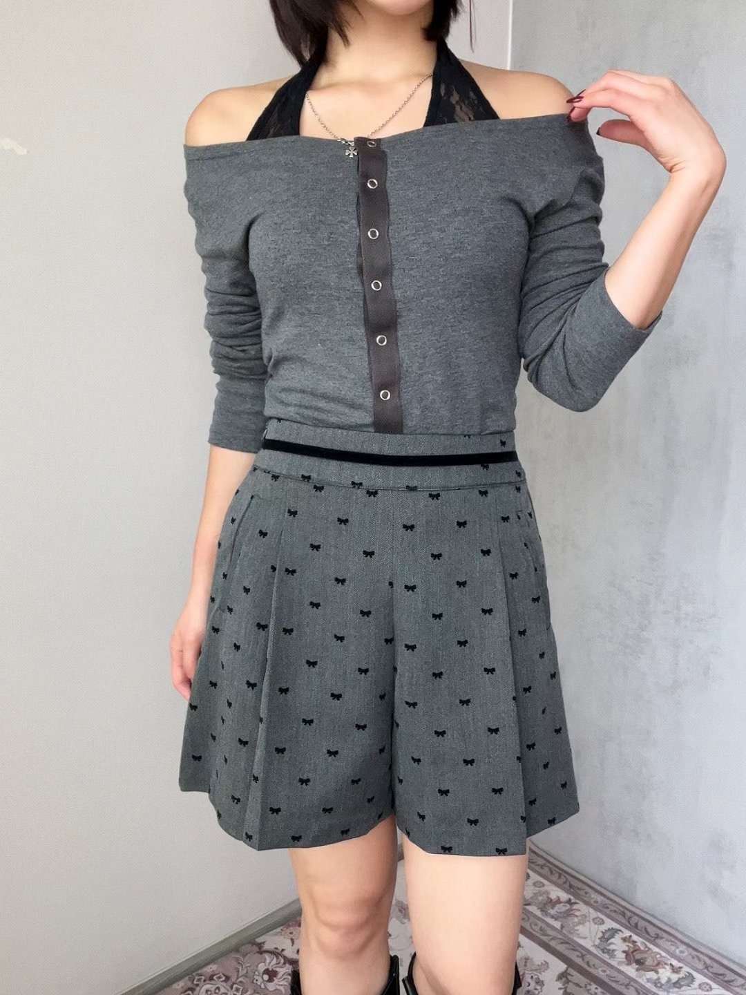 SOOMANCHAE-수만채-T東大門㊣直郵女裝新款職業熱賣休閑短褲SOOMANCHAE短褲