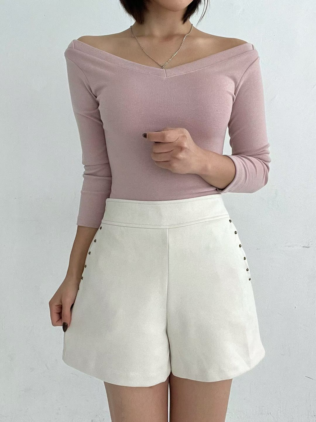 SOOMANCHAE-수만채-T韓國代購㊣女士新品休閑推薦人氣短褲SOOMANCHAE短褲