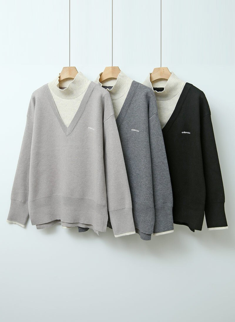 I BLLE韓國代購㊣女裝新品時尚人氣真品職業25秋冬推薦針織衫I BLLE針織衫