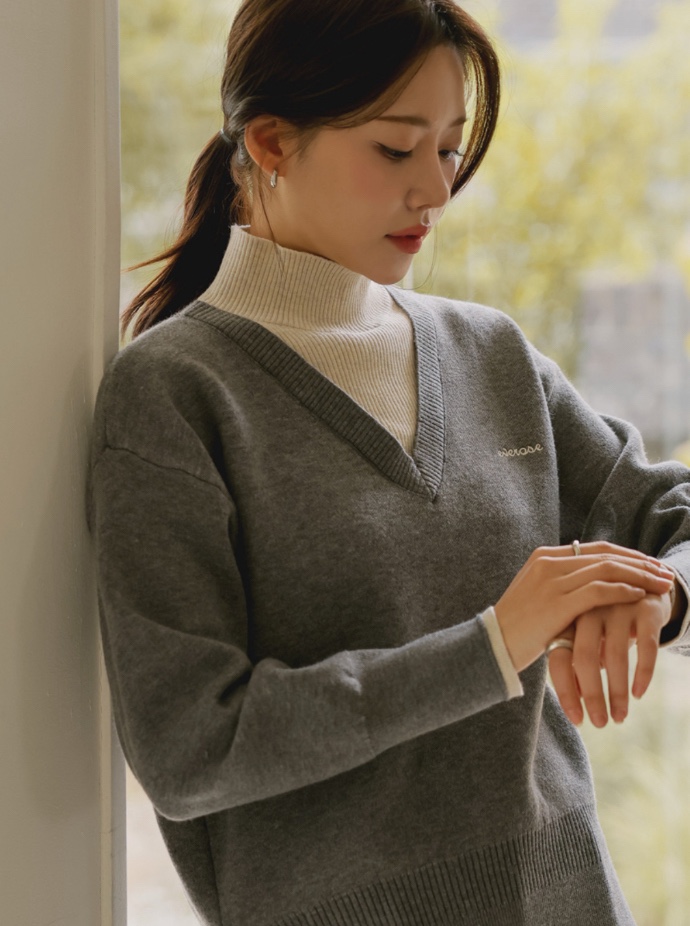 I BLLE韓國代購㊣女裝新品時尚人氣真品職業25秋冬推薦針織衫I BLLE針織衫