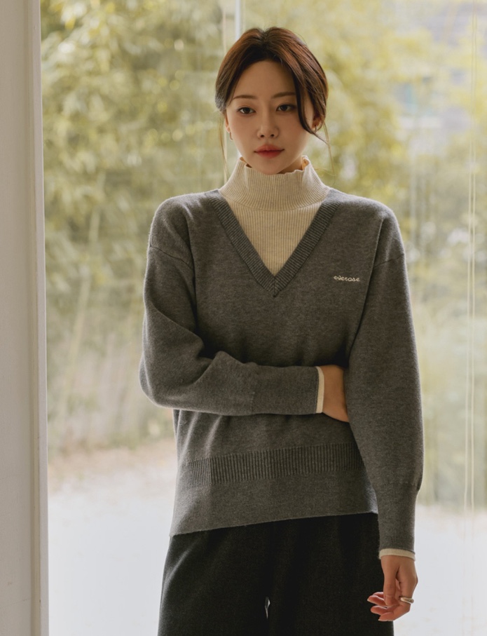 I BLLE韓國代購㊣女裝新品時尚人氣真品職業25秋冬推薦針織衫I BLLE針織衫